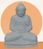 Product image 1 of the product “Seated Buddha made of Riverstone in Dhyana position - gesture of meditation, 59cm height, natural ”